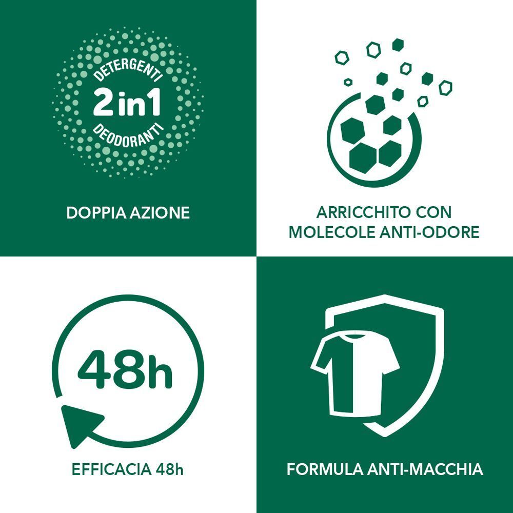 Borotalco® - Deo-Salviette Originale 2in1 detergenti e deodoranti arricchite con molecole anti-odore