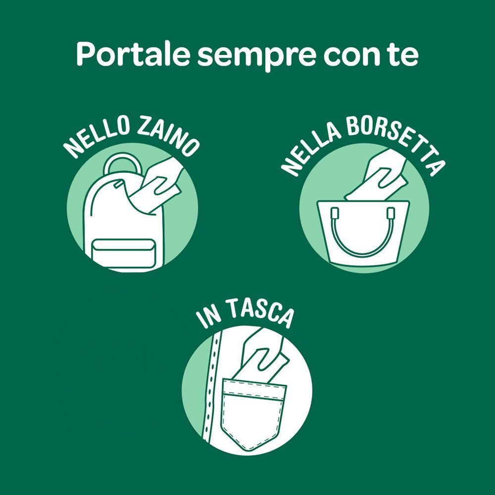 Borotalco® - Deo-Salviette Originale 2in1 detergenti e deodoranti arricchite con molecole anti-odore