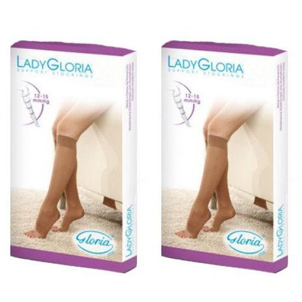 Ladygloria 18 Gambaletto 140 DEN Colore Daino Misura 2