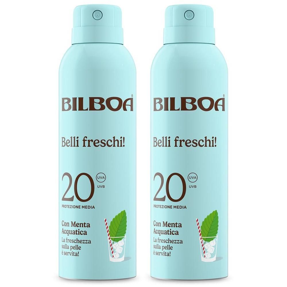 Bilboa Belli Freschi Spray Solare SPF 20 menta acquatica