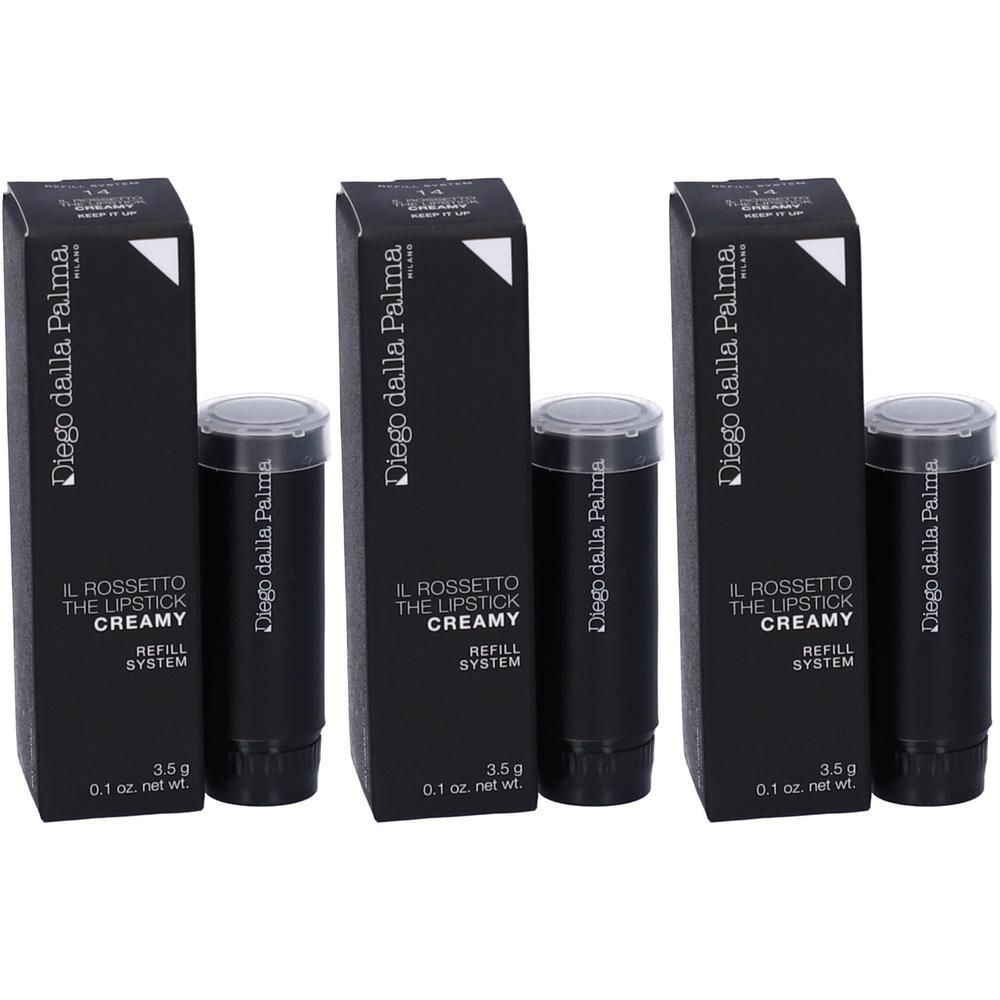 Tre rossetti Diego dalla Palma, "Il Rossetto The Lipstick Creamy", Refill System, 3,5g.
