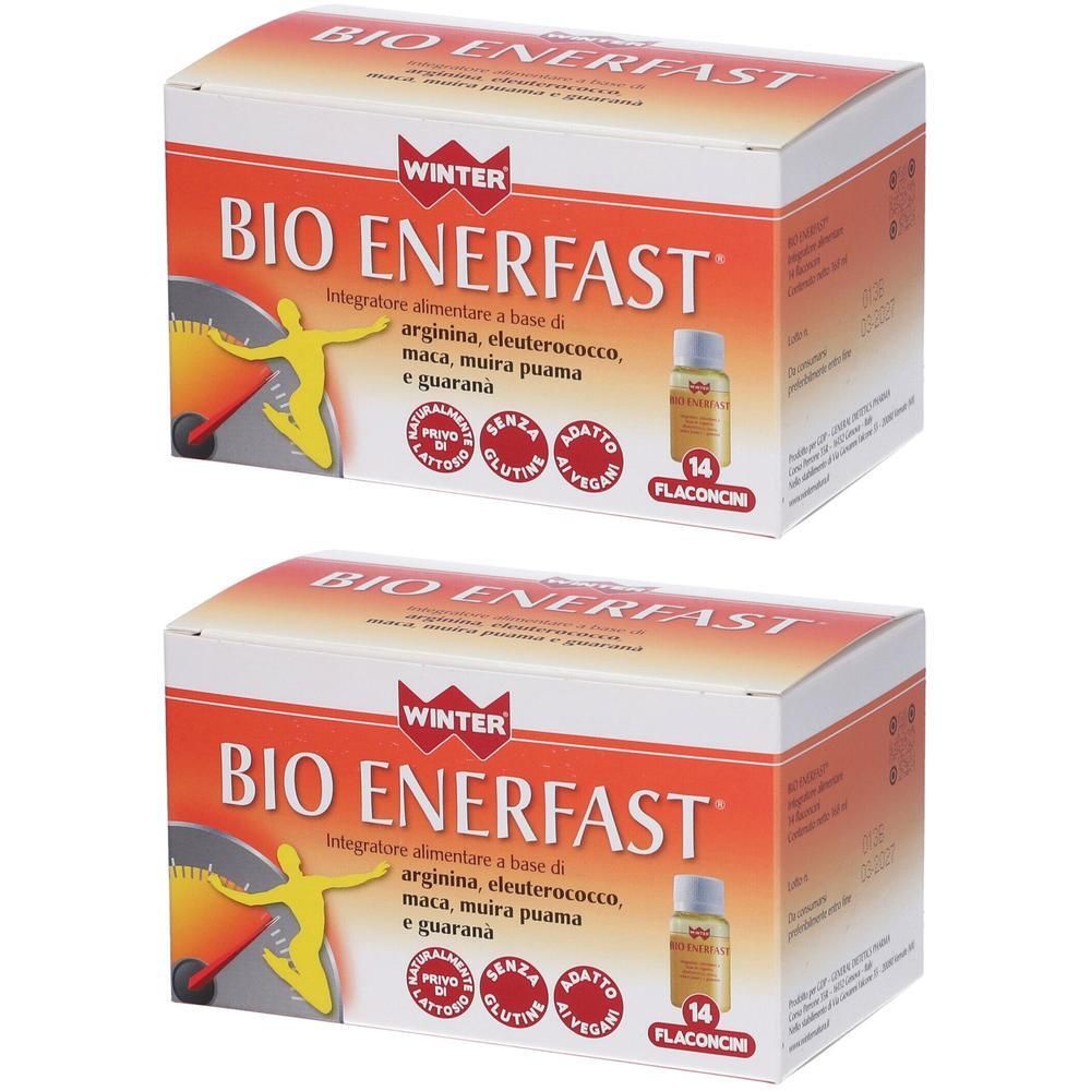 Due confezioni di Winter Bio Enerfast Flaconcini, 14 flaconcini per confezione.