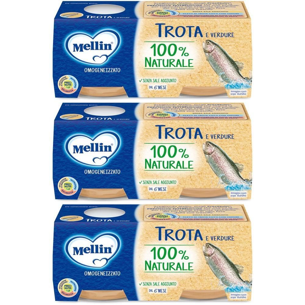 Mellin® Omogeneizzato Trota e Verdure 2 x 80 g
