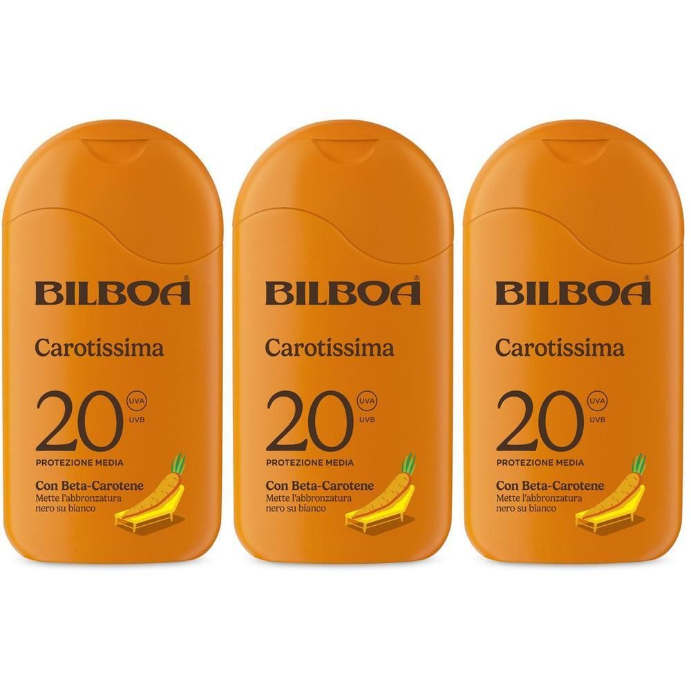 Bilboa Carotissima Latte Solare SPF 20 con beta carotene