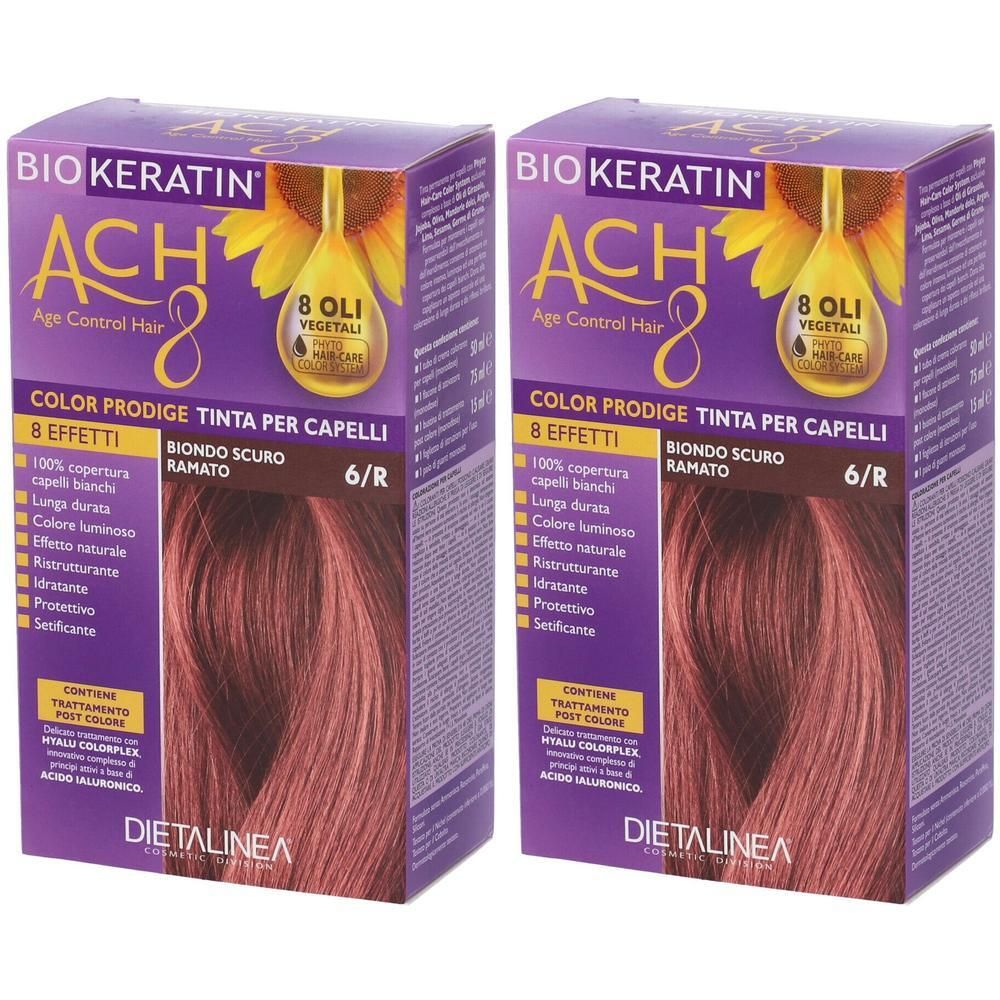 Biokeratin Ach8 Tintura per Capelli 6/R Biondo Scuro Ramato