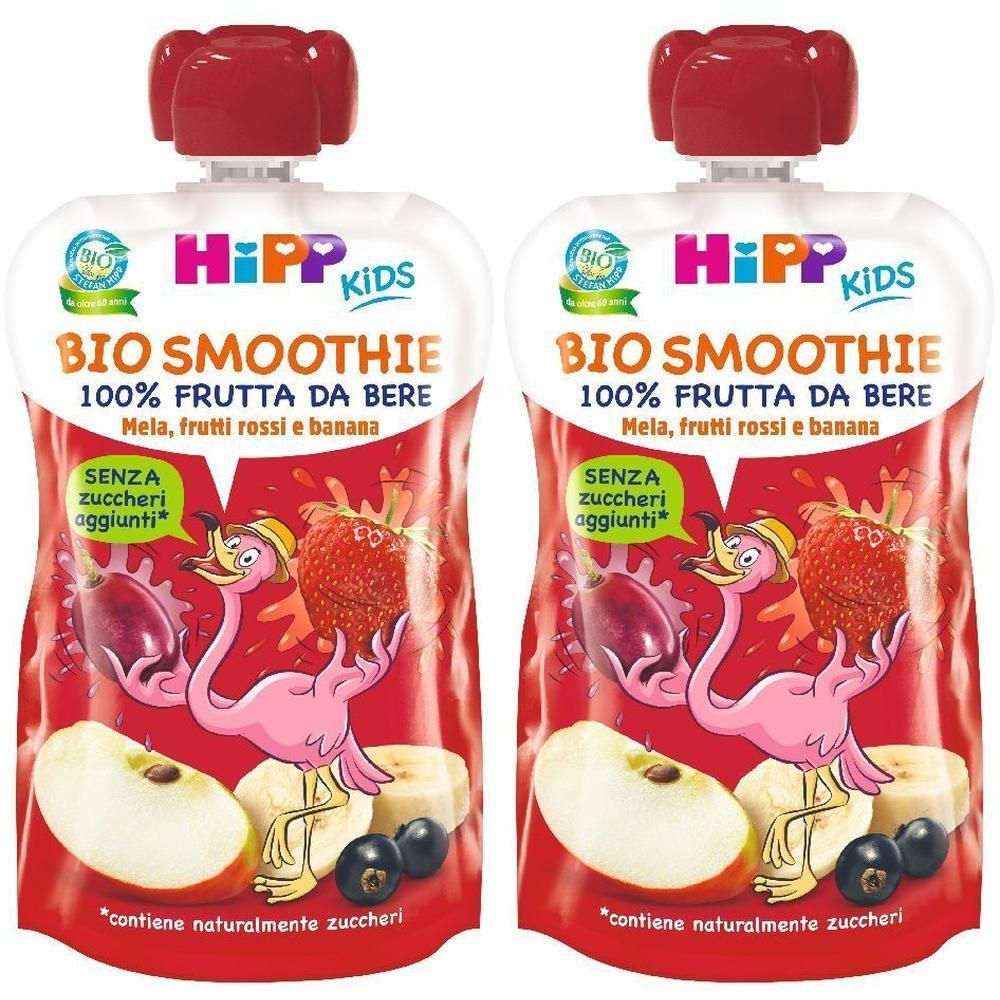 HiPP Kids Bio Smoothie Mela, Frutti rossi e Banana
