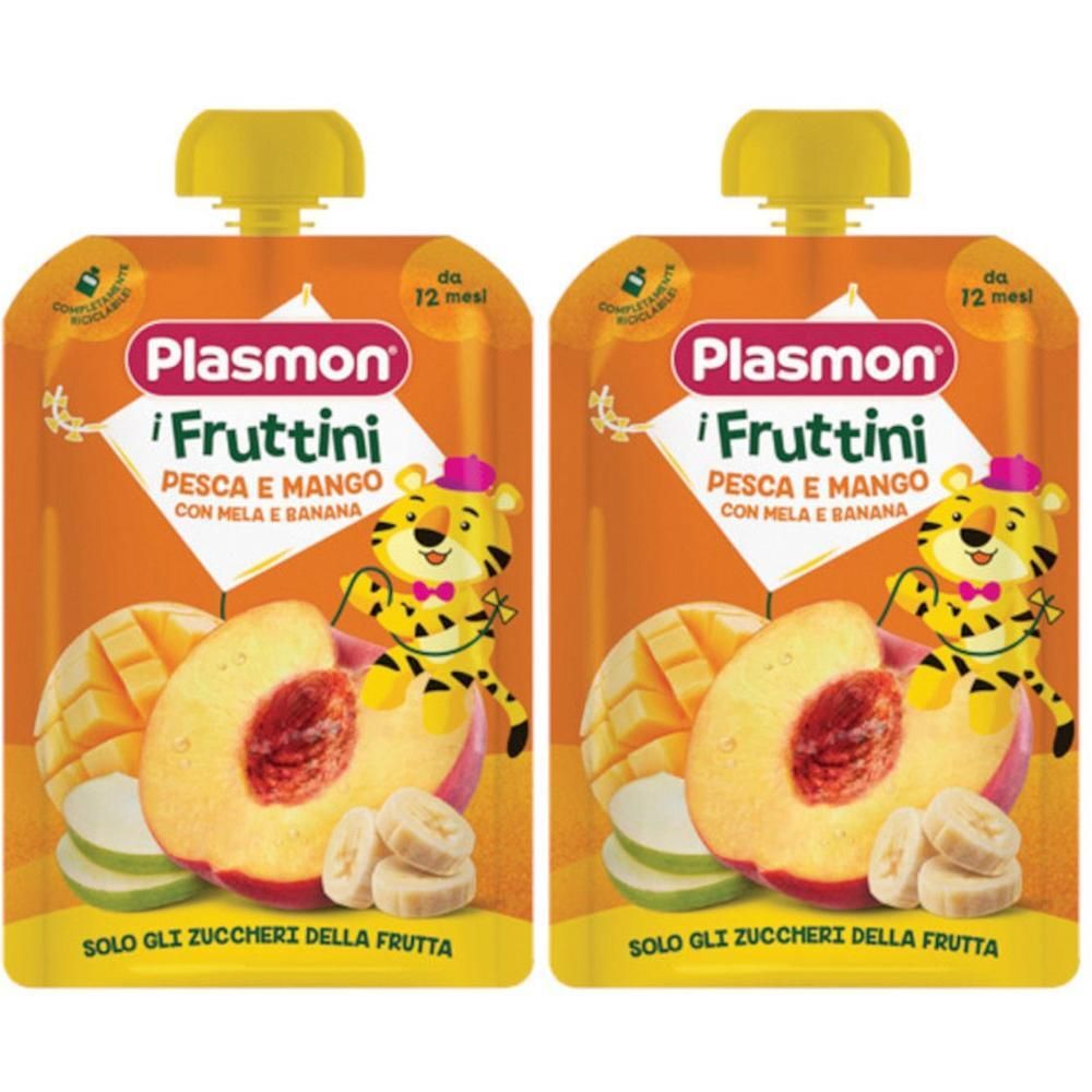 Plasmon I Fruttini Pesca E Mango Con Mela E Banana