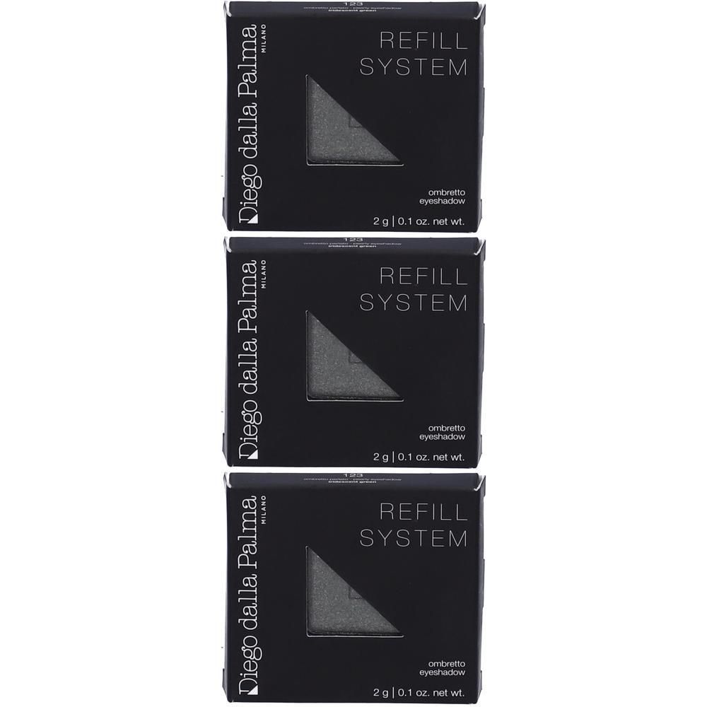 Tre scatole di ombretto Diego dalla Palma "Refill System", 2g ciascuna.