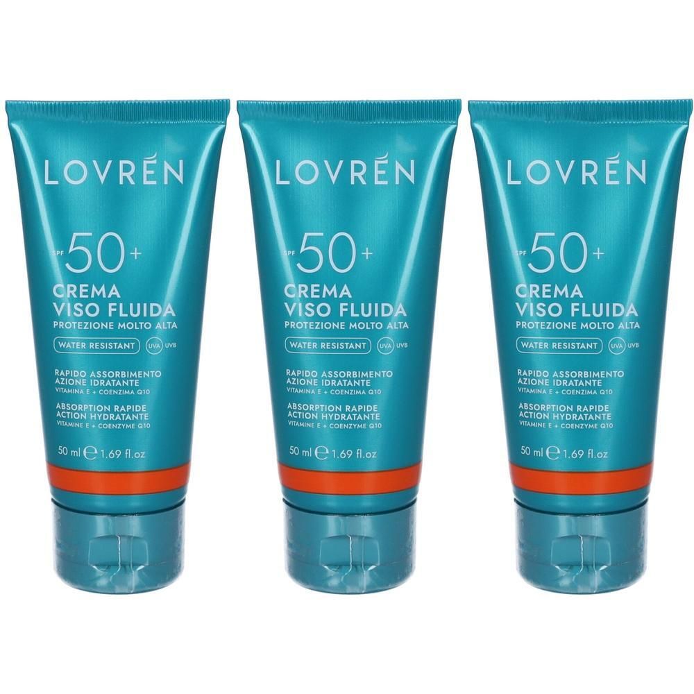 Lovren Fluido Solare Viso Protezione Molto Alta SPF 50