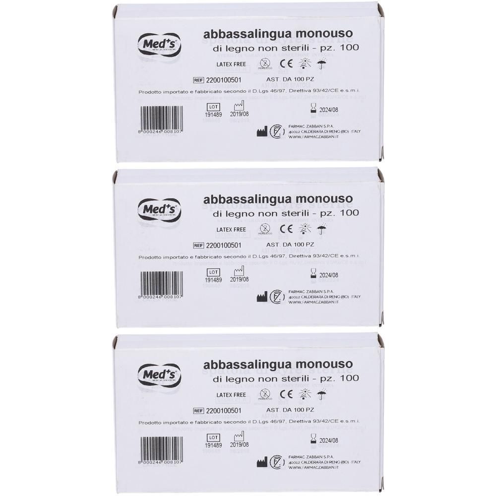 Med´s Abbassalingua Monouso di Legno non Sterili