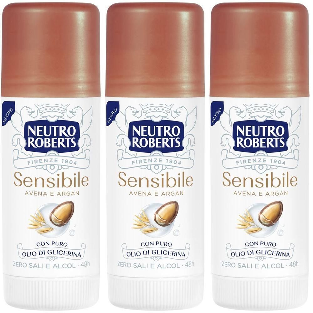 Neutro Roberts Deodorante Pelle Sensibile Avena Argan Stick