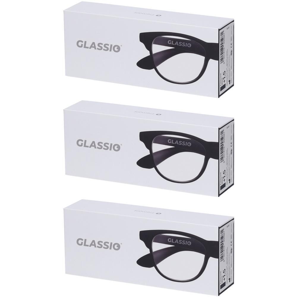 Occhiali da Lettura Glassio Fremont Colore Nero Gradazione +1,5