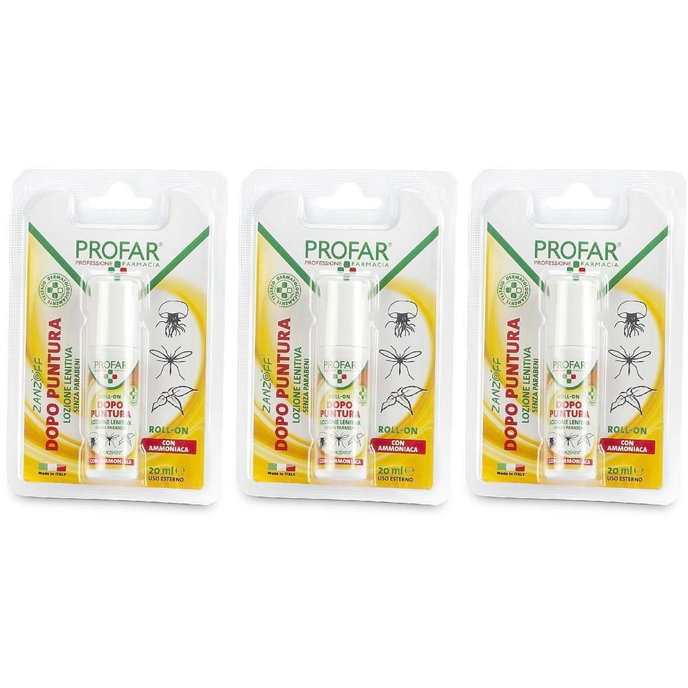 Zanzof Lozione Post Puntura Con Ammoniaca Roll-On 20 Ml Profar