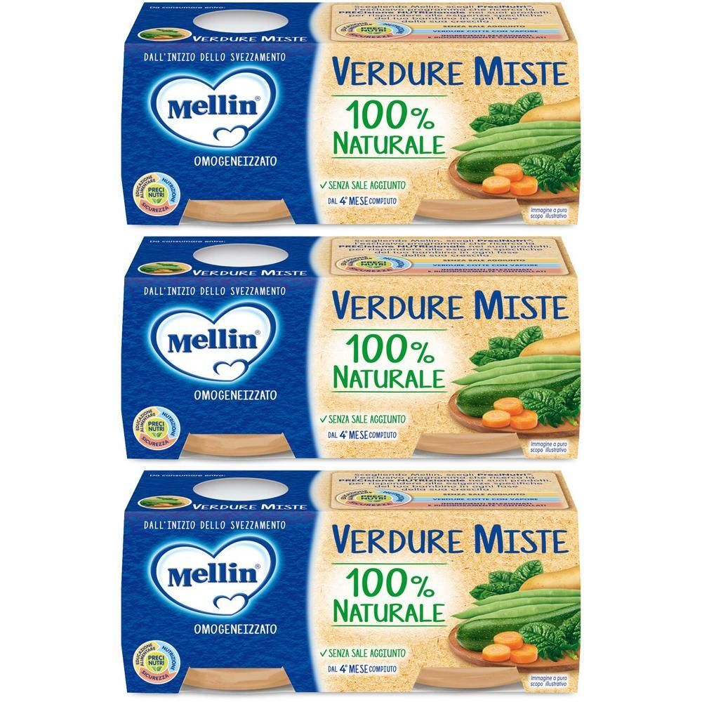 Mellin® Omogeneizzato Verdure Miste 2 x 80 g