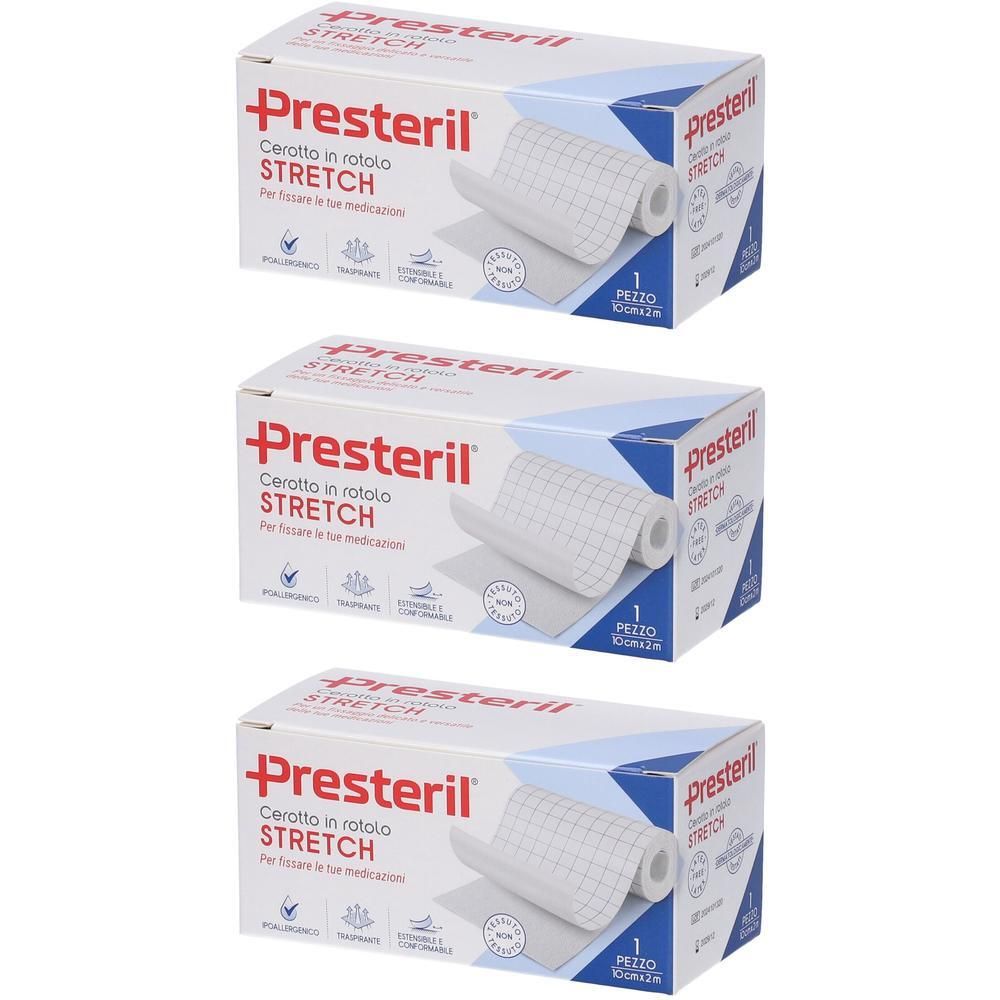 Presteril Cerotto in Rotolo Stretch 10cm x 2m
