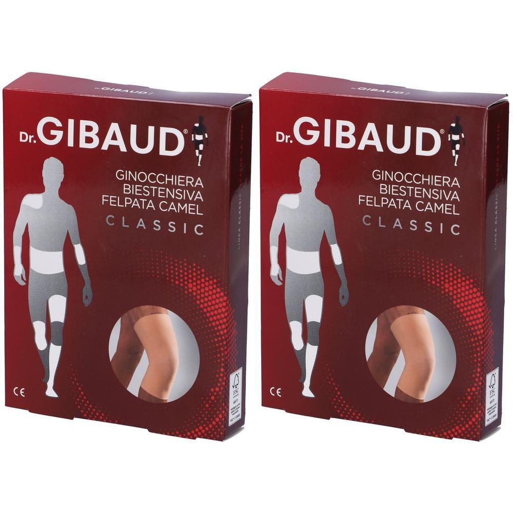 Ginocchiera Gibaud Biestensiva Felpata Camel Taglia 5