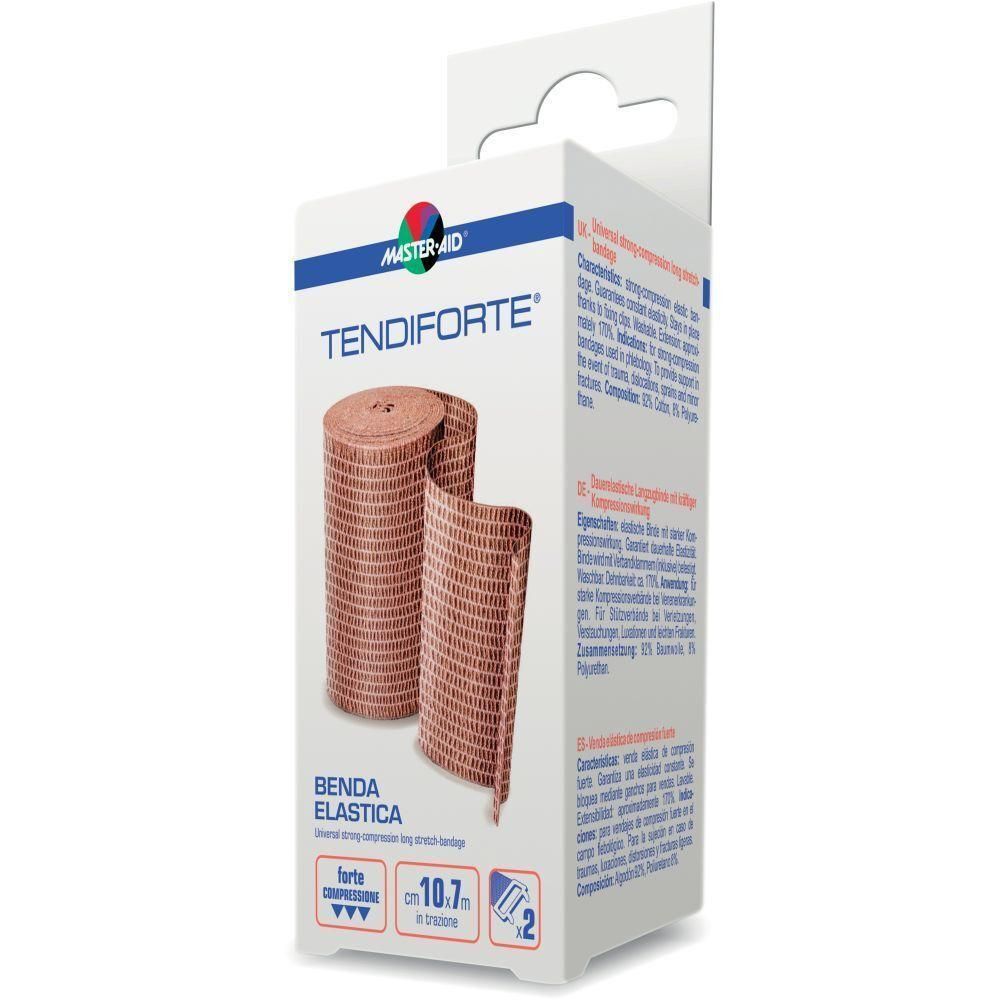 Benda elastica Tendiforte Master-Aid, larga 10,7 cm, in confezione da 2 pezzi.