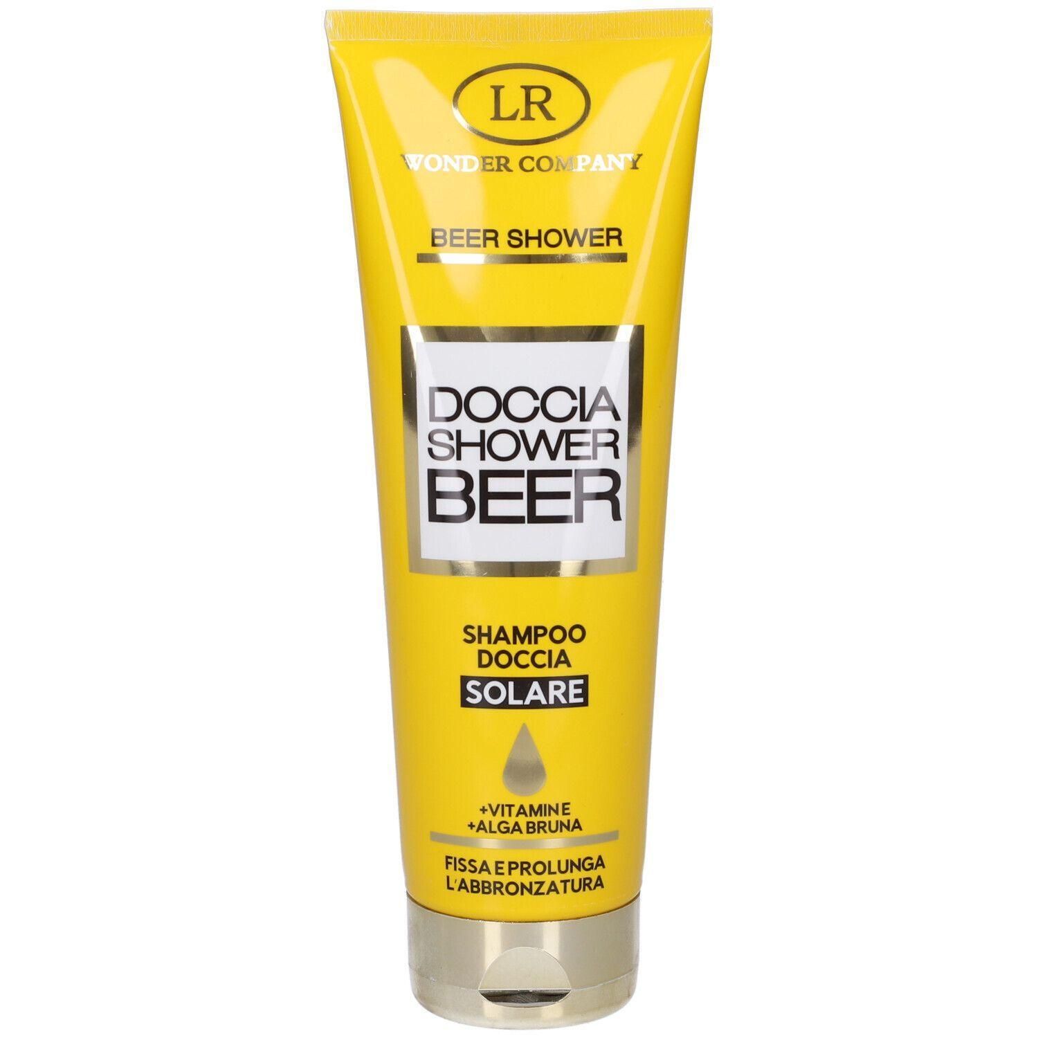 Beer Shower Shampoo Doccia Solare Fissativo Prolungatore Abbronzatura