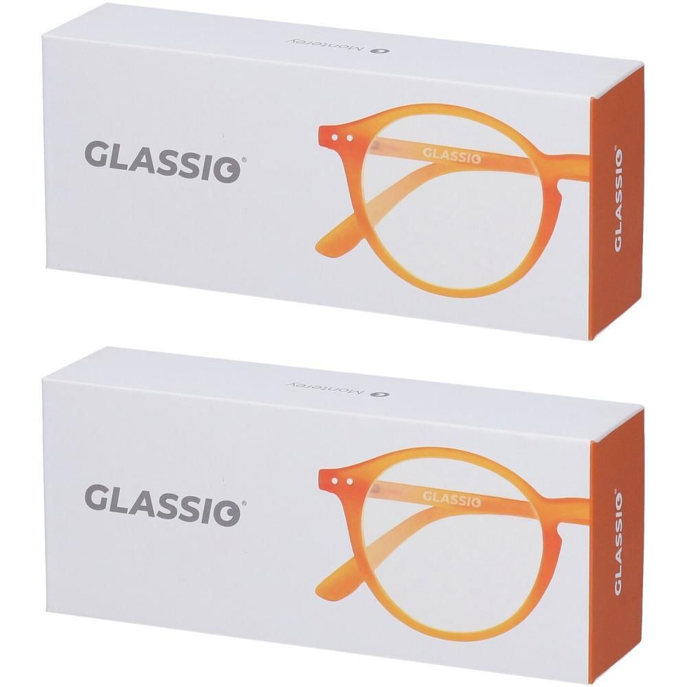 Occhiali da Lettura Glassio Monterey Colore Arancione Gradazione +1,0