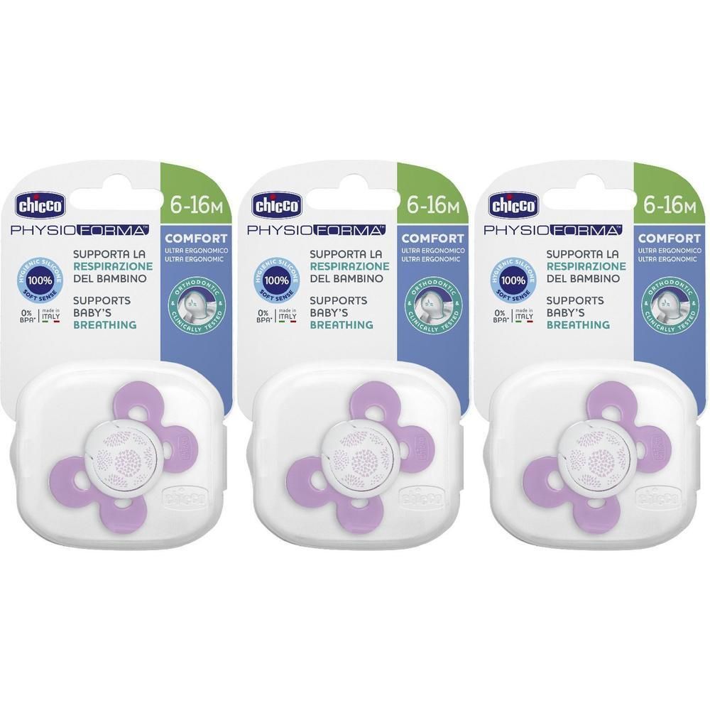 Chicco Succhietto Comfort Girl In Silicone 6-16 Mesi 1 Pezzo