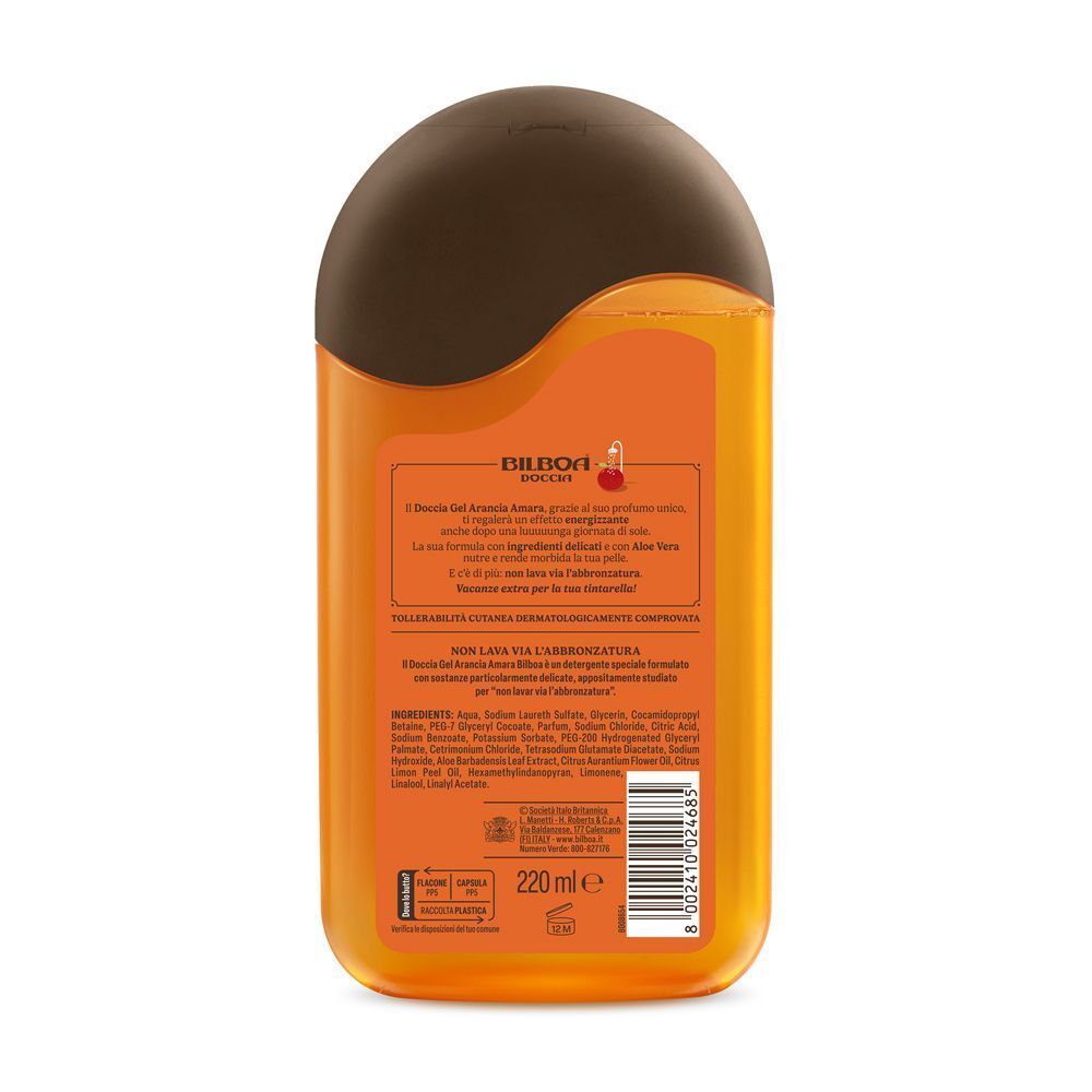 Bilboa Docciabronze  Gel doccia con Arancia Amara