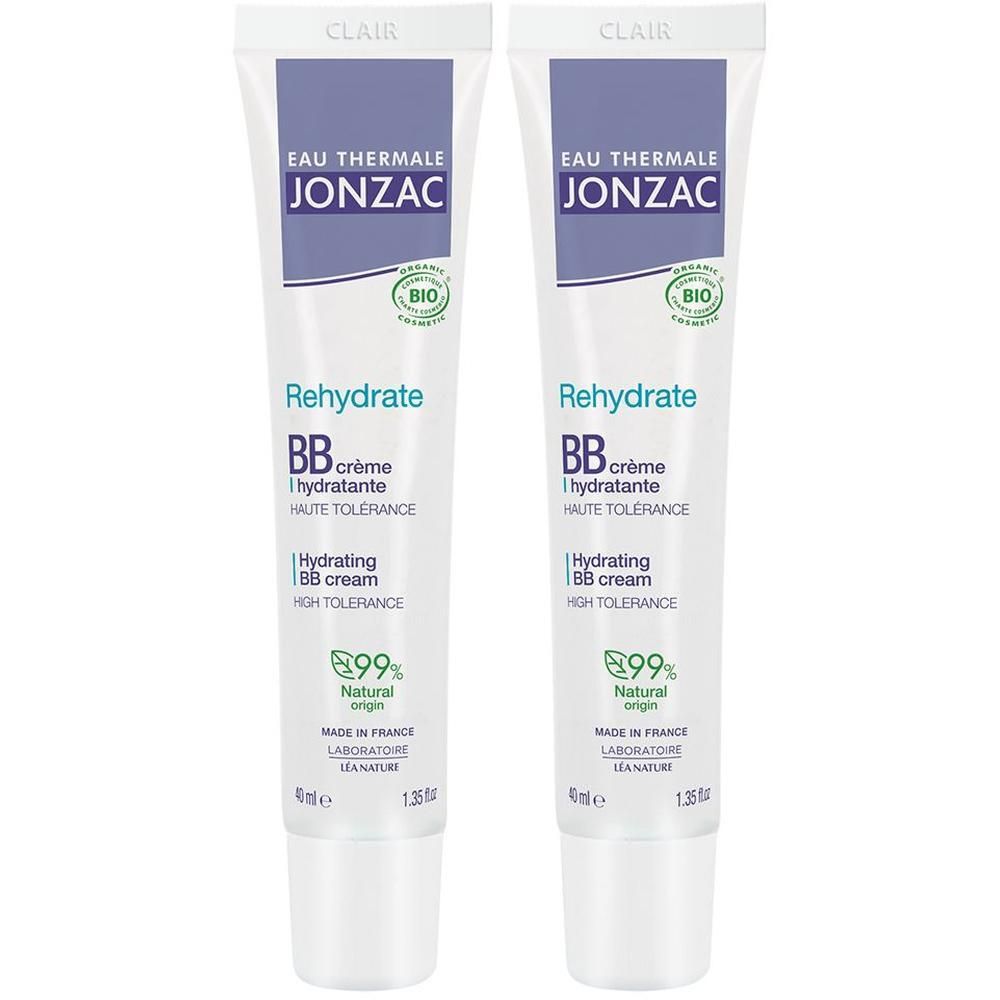 Due tubetti di BB cream idratante Chiara Eau Thermale Jonzac, 40ml.