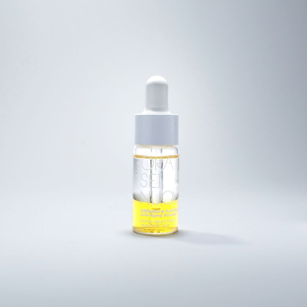 Flacone ORA SEI NUOVA Booster Bifase Antiage con contagocce.