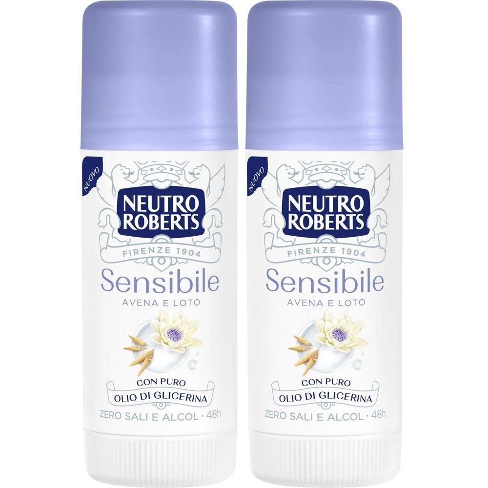 Neutro Roberts Deodorante Pelle Sensibile Avena Loto Stick