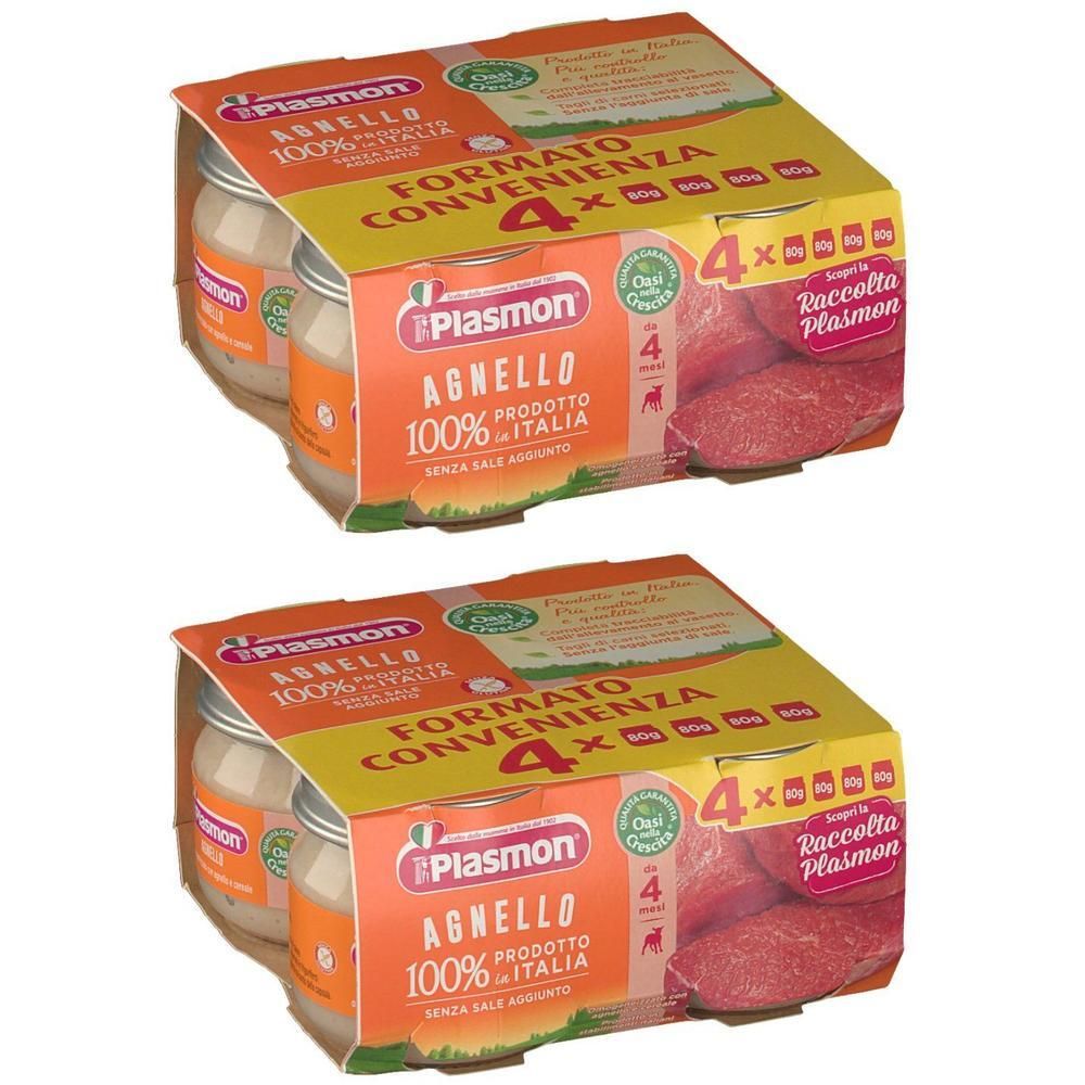 Plasmon Omogeneizzato Agnello 4 x 80 g