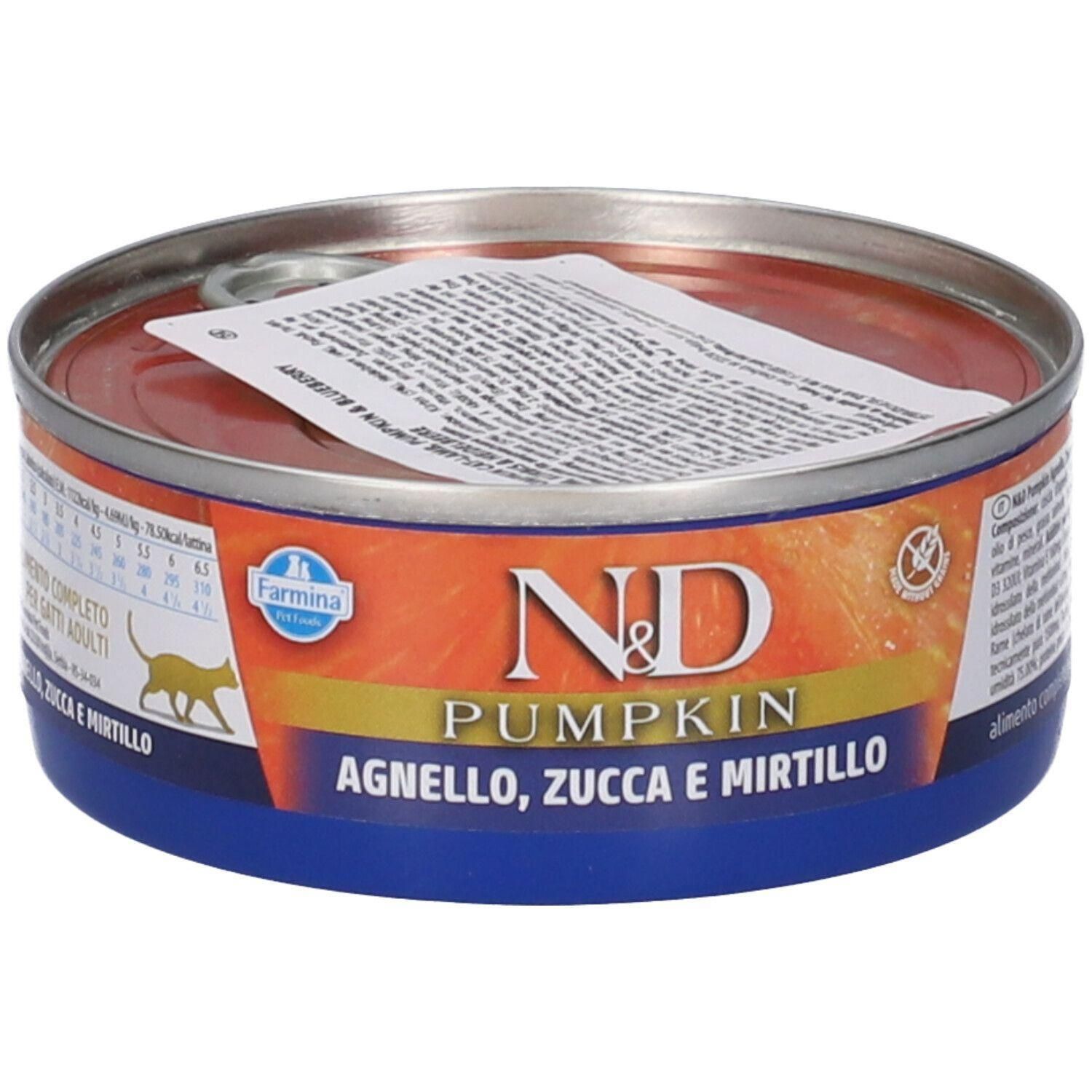 Farmina N&D Pumpkin con Zucca Agnello & Mirtillo Wet Food per Gatti Adult