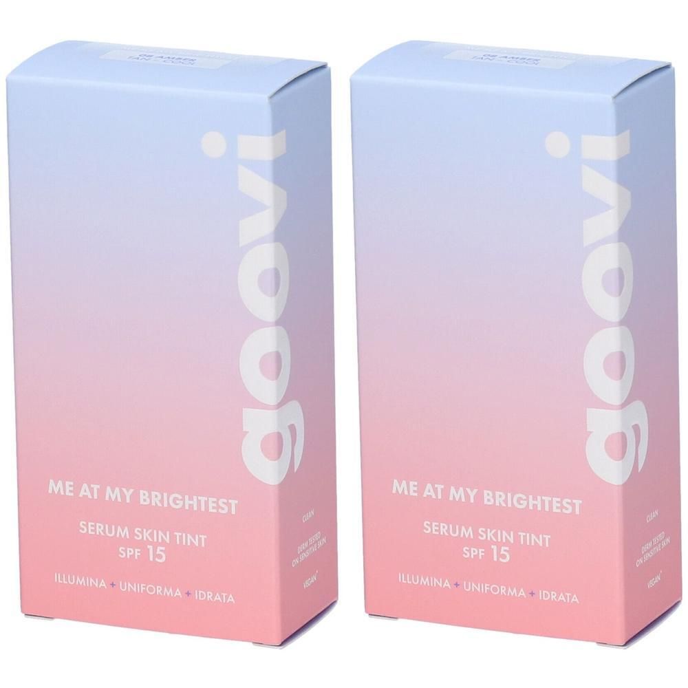Goovi Me At My Brightest Siero Skin Tint SPF15 Tonalità 08 Amber