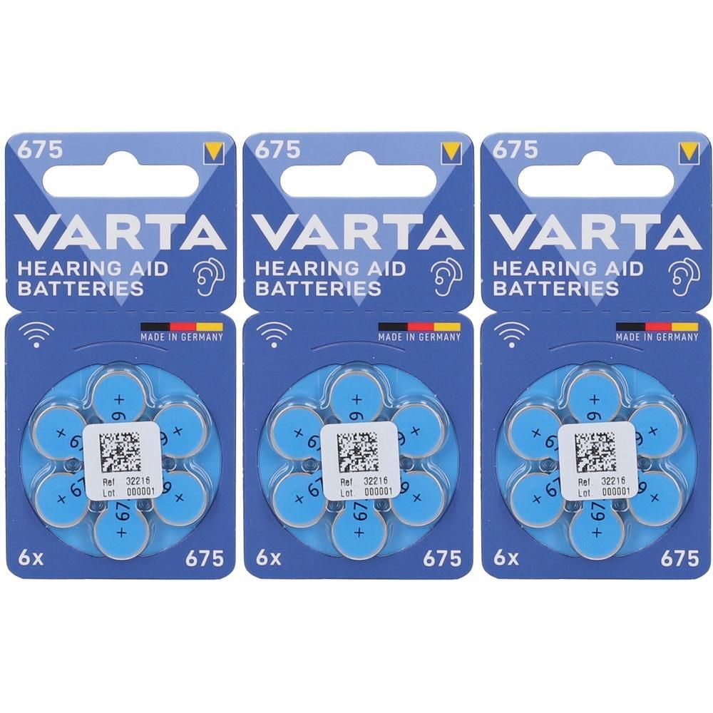 Batterie Per Apparecchi Acustici Varta 675