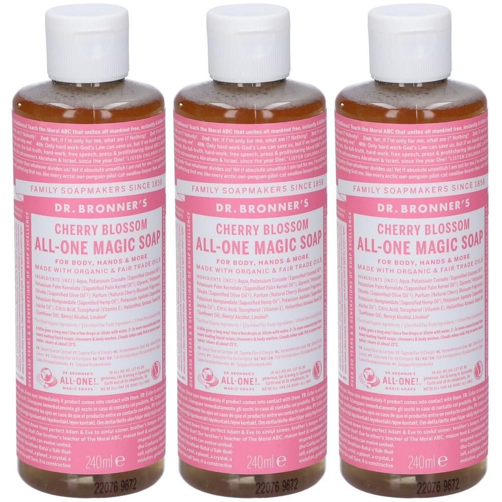 Dr. Bronner’s Sapone Liquido 18-in-1 Cherry Blossom 240 ml