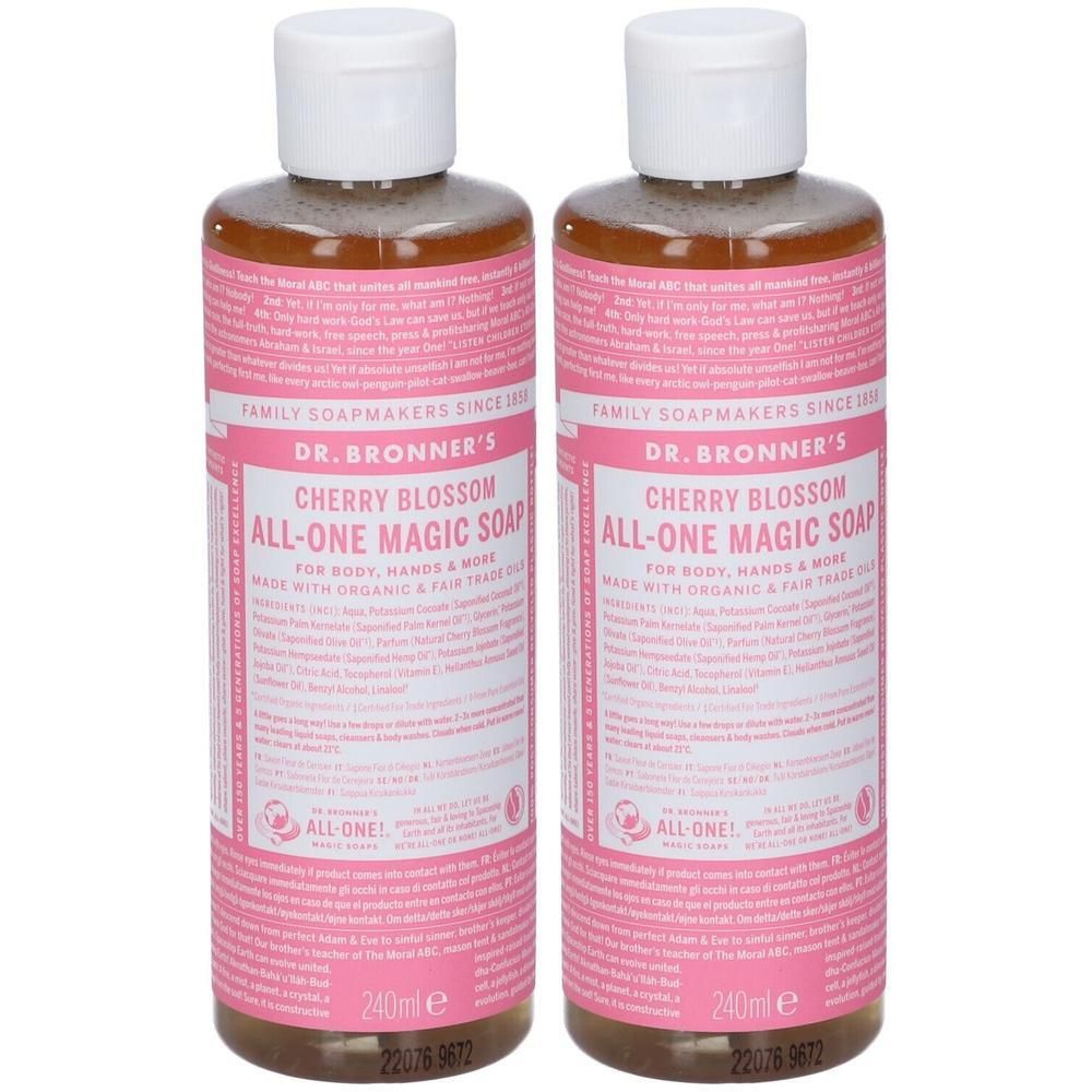 Dr. Bronner’s Sapone Liquido 18-in-1 Cherry Blossom 240 ml