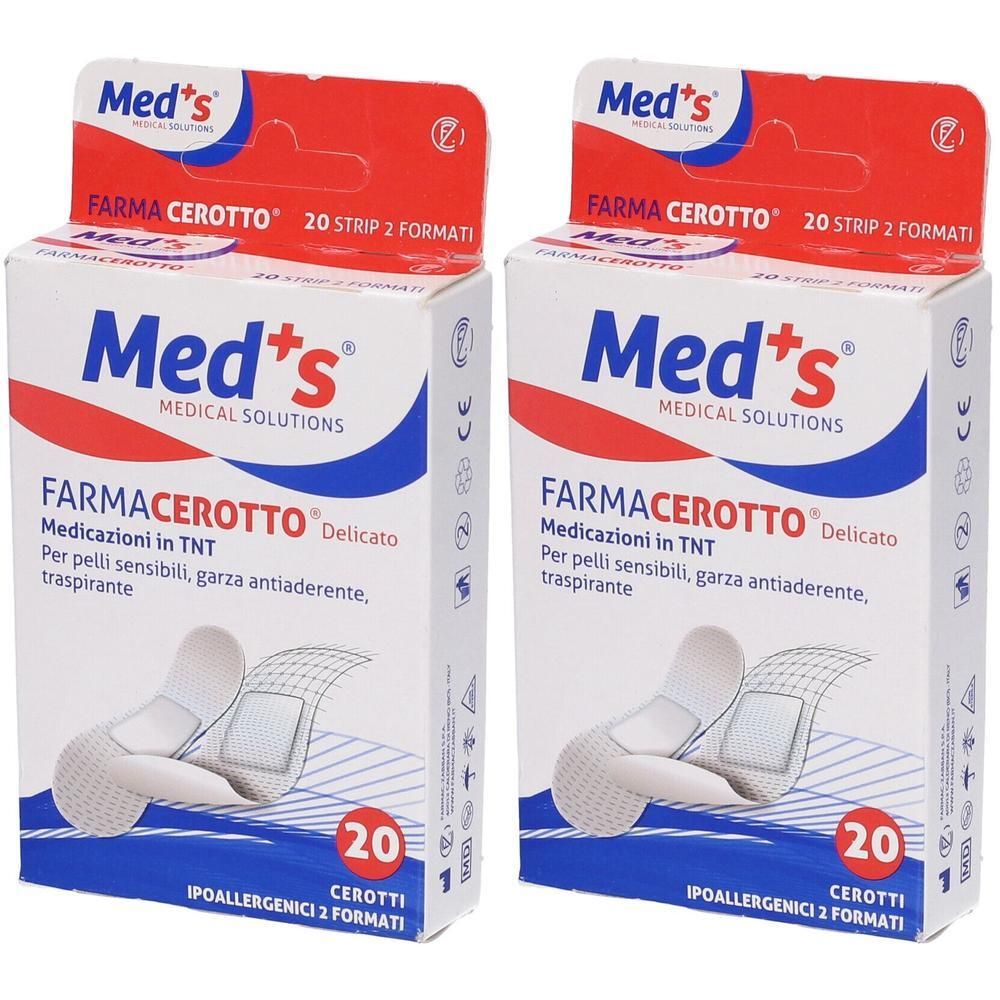 Cerotto Meds Strip Delicato Tessuto Non Tessuto 2 Formati