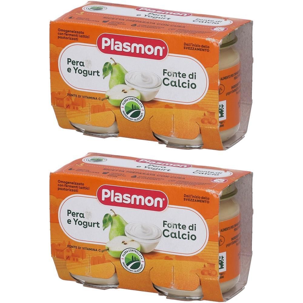 Plasmon Omogeneizzato Yogurt Pera 120 G X 2 Pezzi