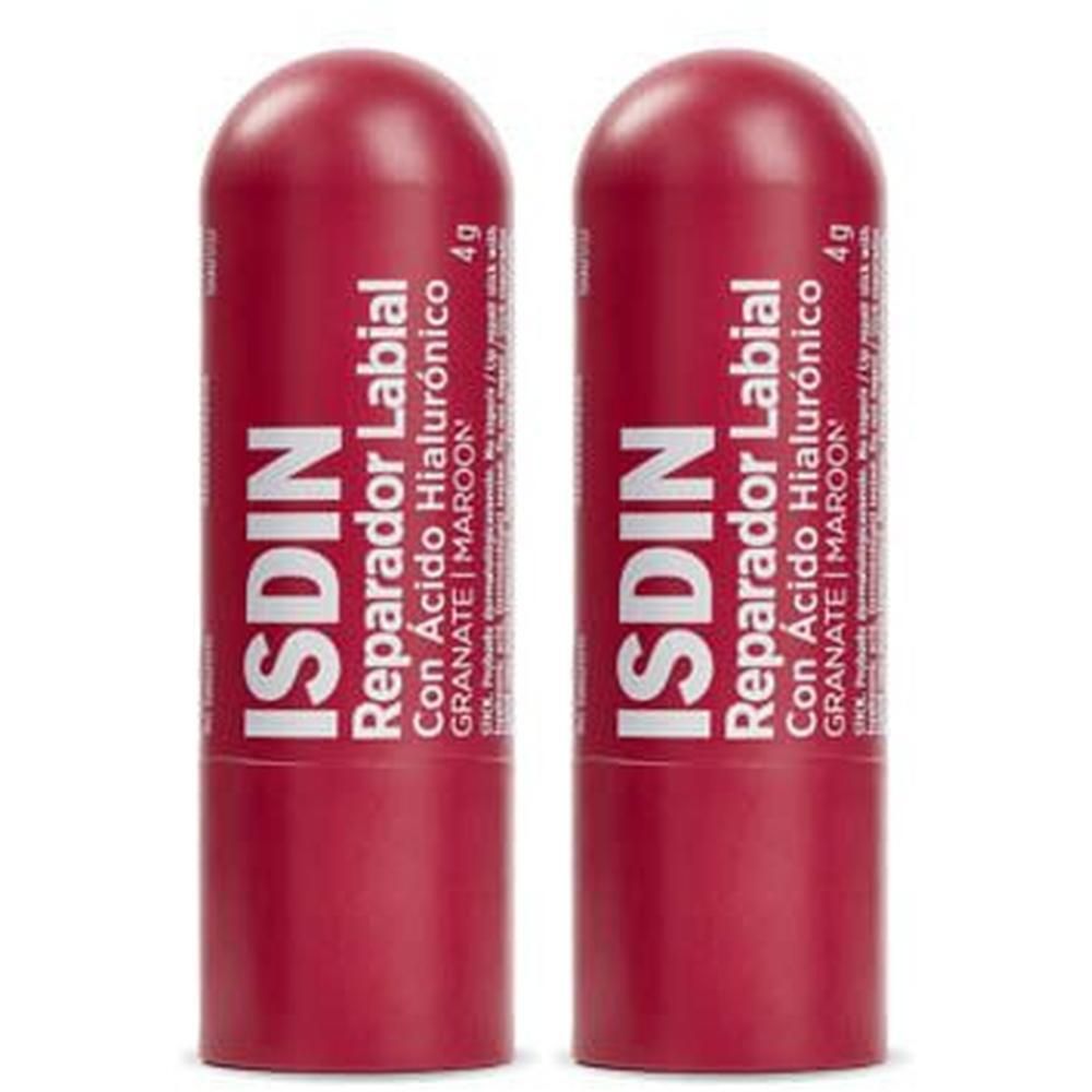 ISDIN Reparador Labial Stick Labbra Colorato Maroon Borgogna