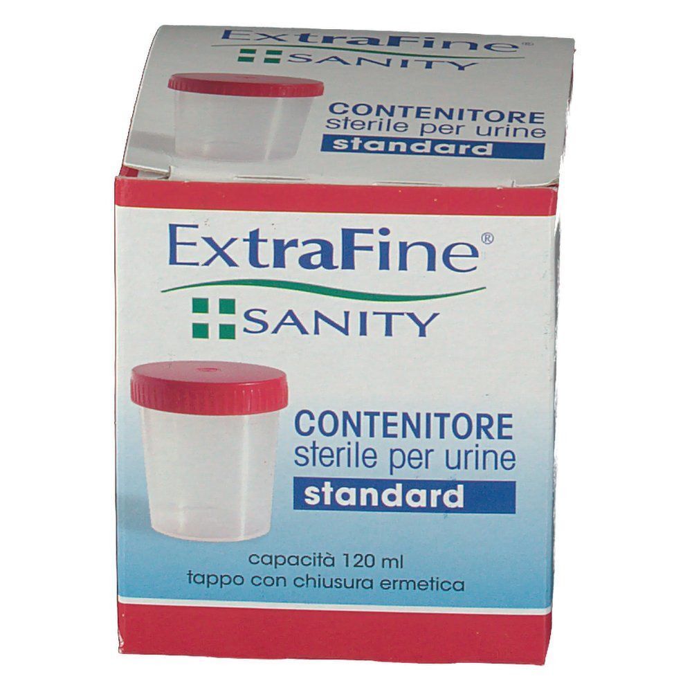 Contenitore per urine ExtraFine Sanity, 120 ml, sterile