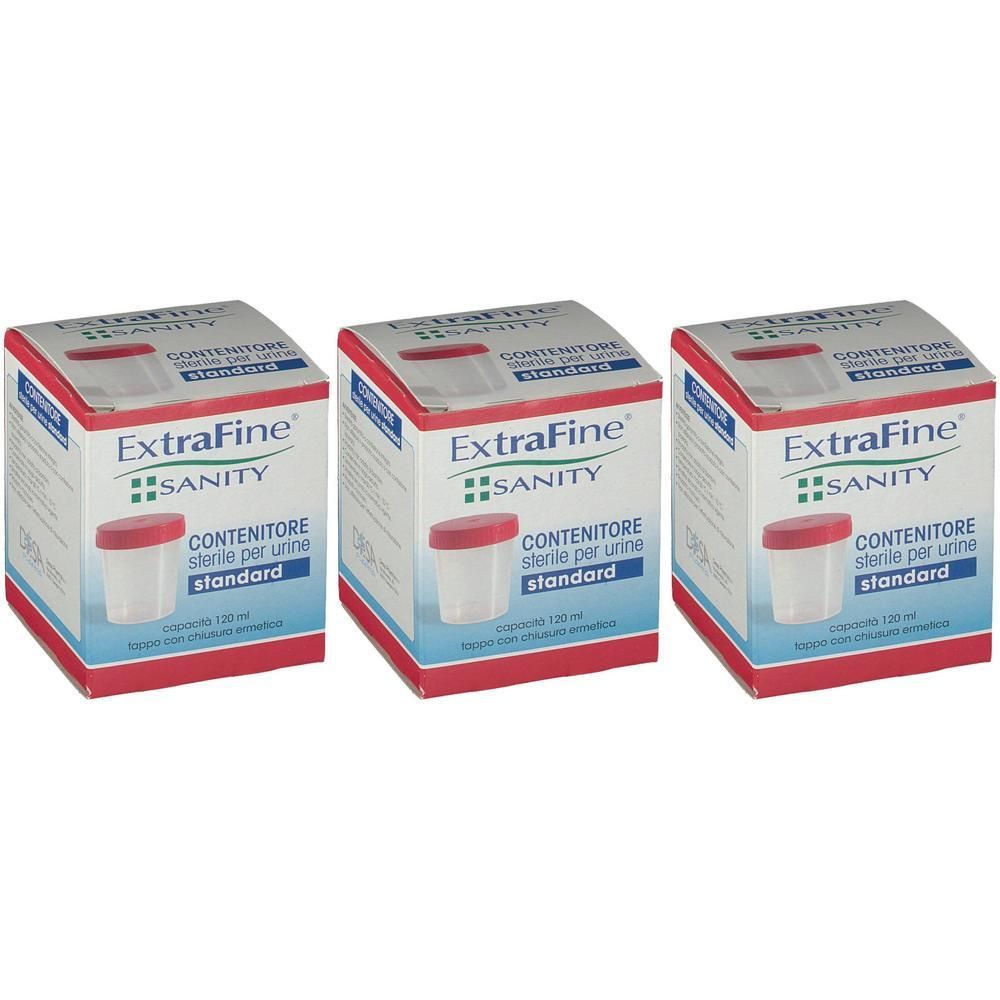 Contenitore per urine ExtraFine Sanity, 120 ml, sterile