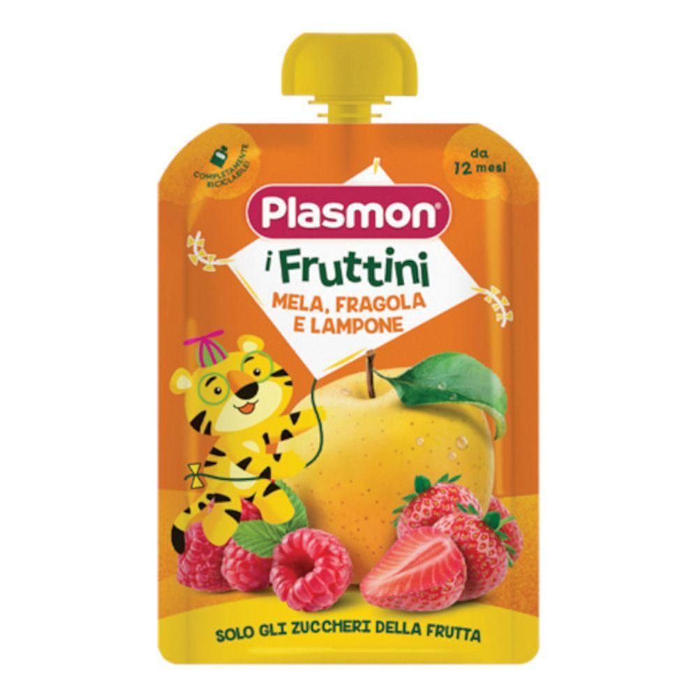 Plasmon I Fruttini Mela Fragola E Lampone 130g