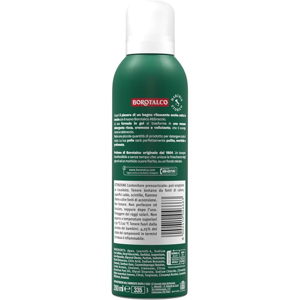 Borotalco® - Abbraccio Profumo di Borotalco®: gel in mousse cremosa extra avvolgente e vellutante