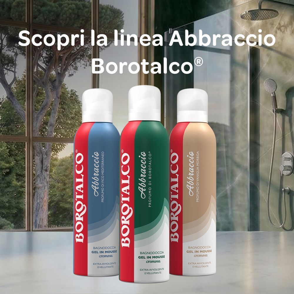 Borotalco® - Abbraccio Profumo di Borotalco®: gel in mousse cremosa extra avvolgente e vellutante