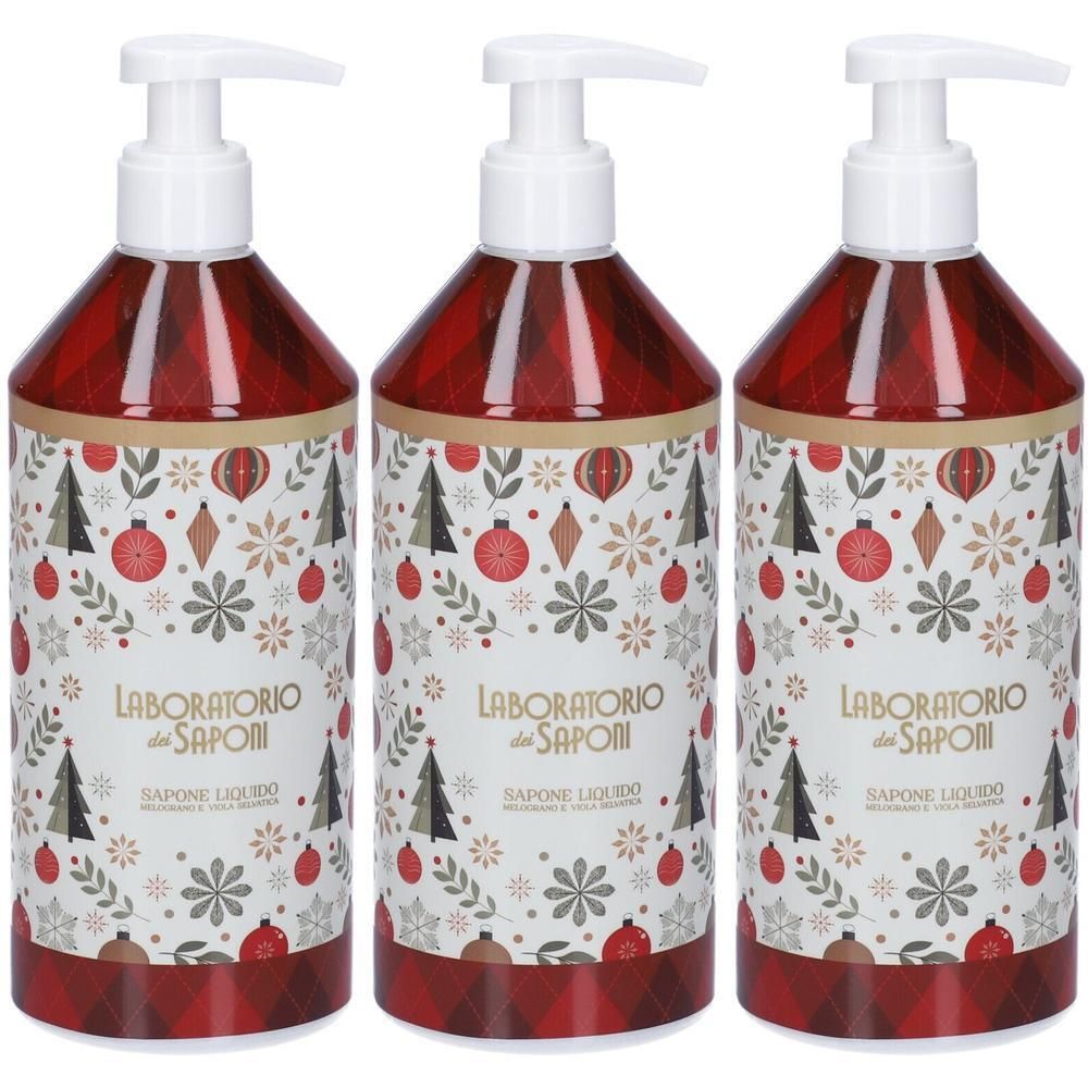 Laboratorio dei Saponi Sapone Liquido White Candle Melograno e Viola Selvatica