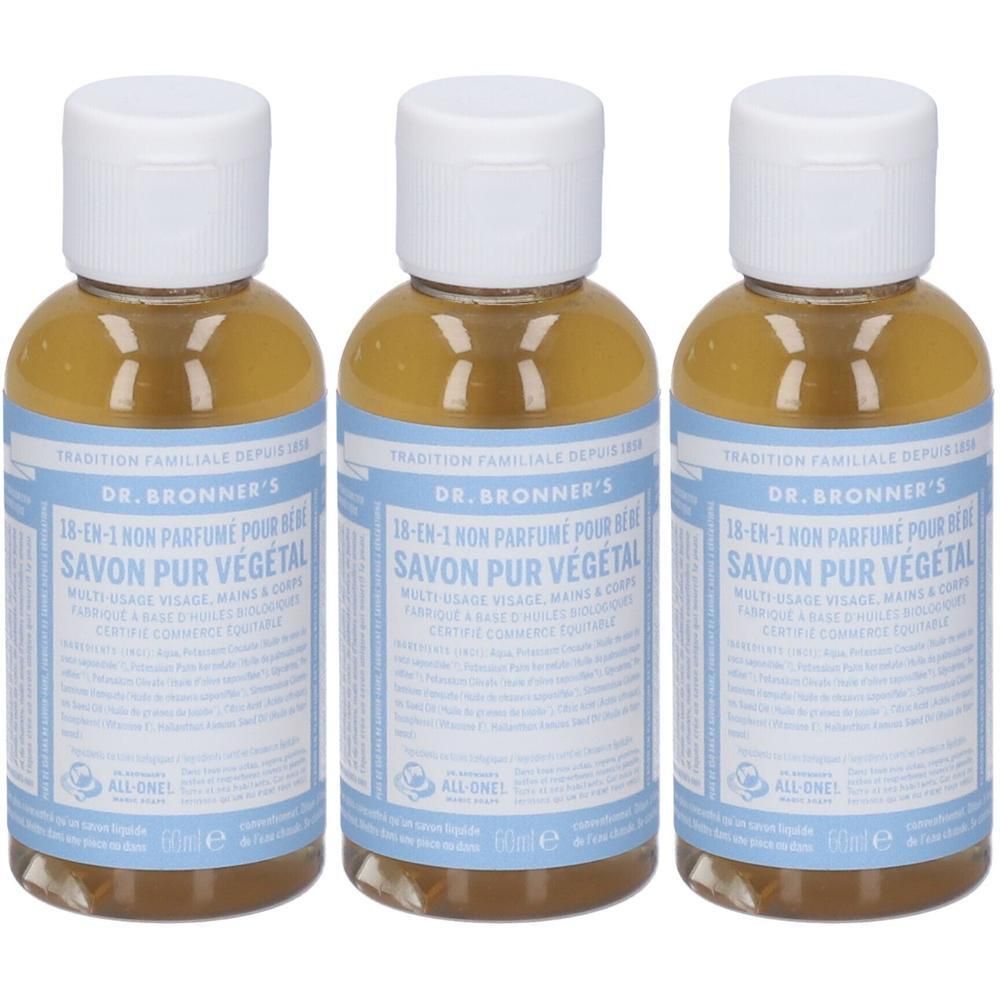 Dr. Bronner’s Sapone Liquido 18-In-1 Baby Unscented 60 ml