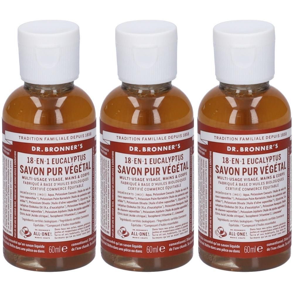 Dr. Bronner’s Sapone Liquido 18-In-1 all'Eucalypto 60 ml