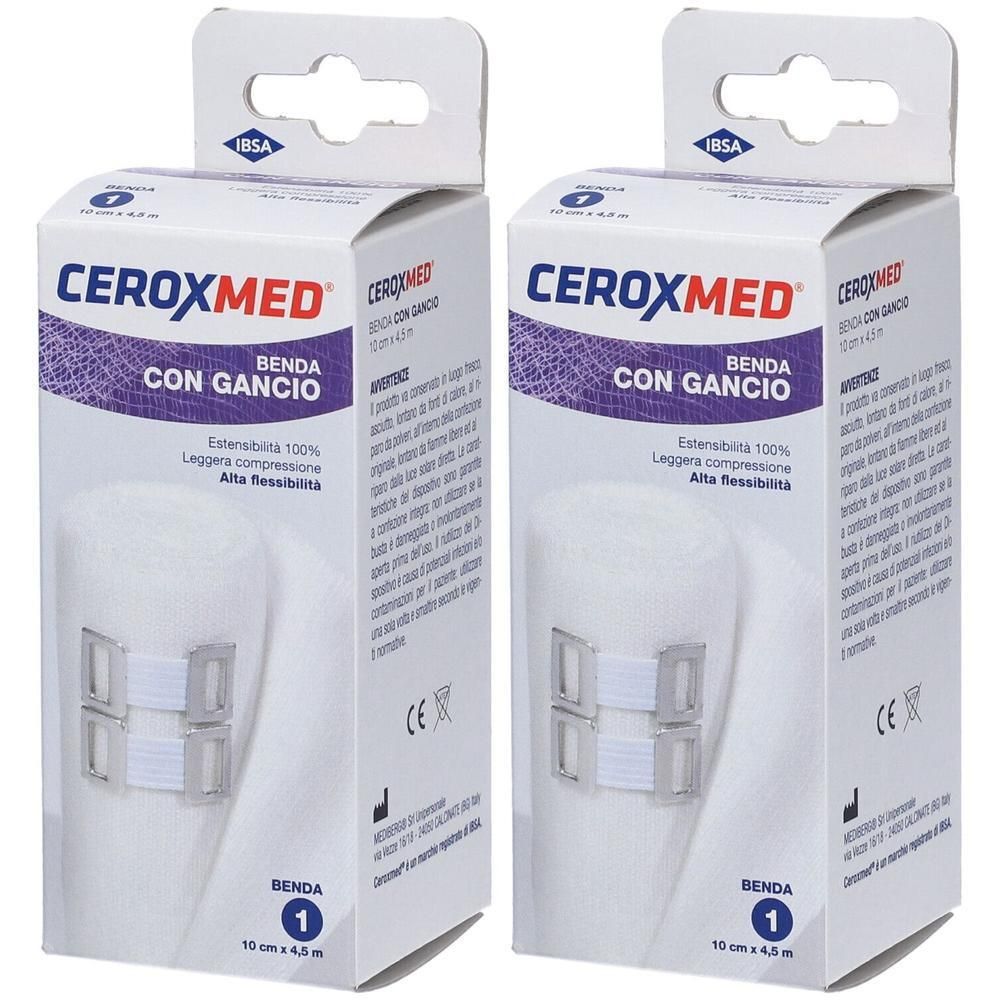 Ceroxmed Benda Elastica Ceroxmed 10X450cm Con Gancio