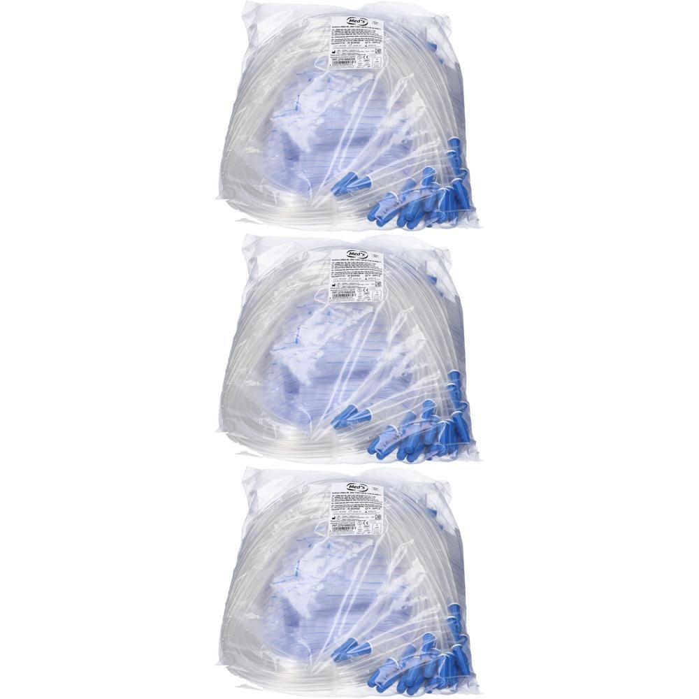Sacca Raccolta Urina da Letto in PVC Non Sterile Volume 2 Litri Tubo Lunghezza 90cm con Scarico e Valvola Antireflusso