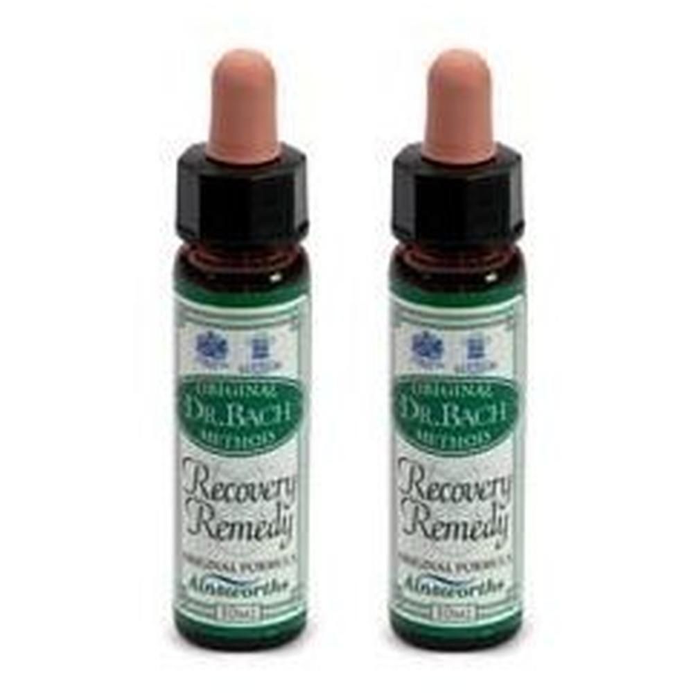 Due flaconi contagocce Dr. Bach's Original Recovery Remedy con tappo contagocce.