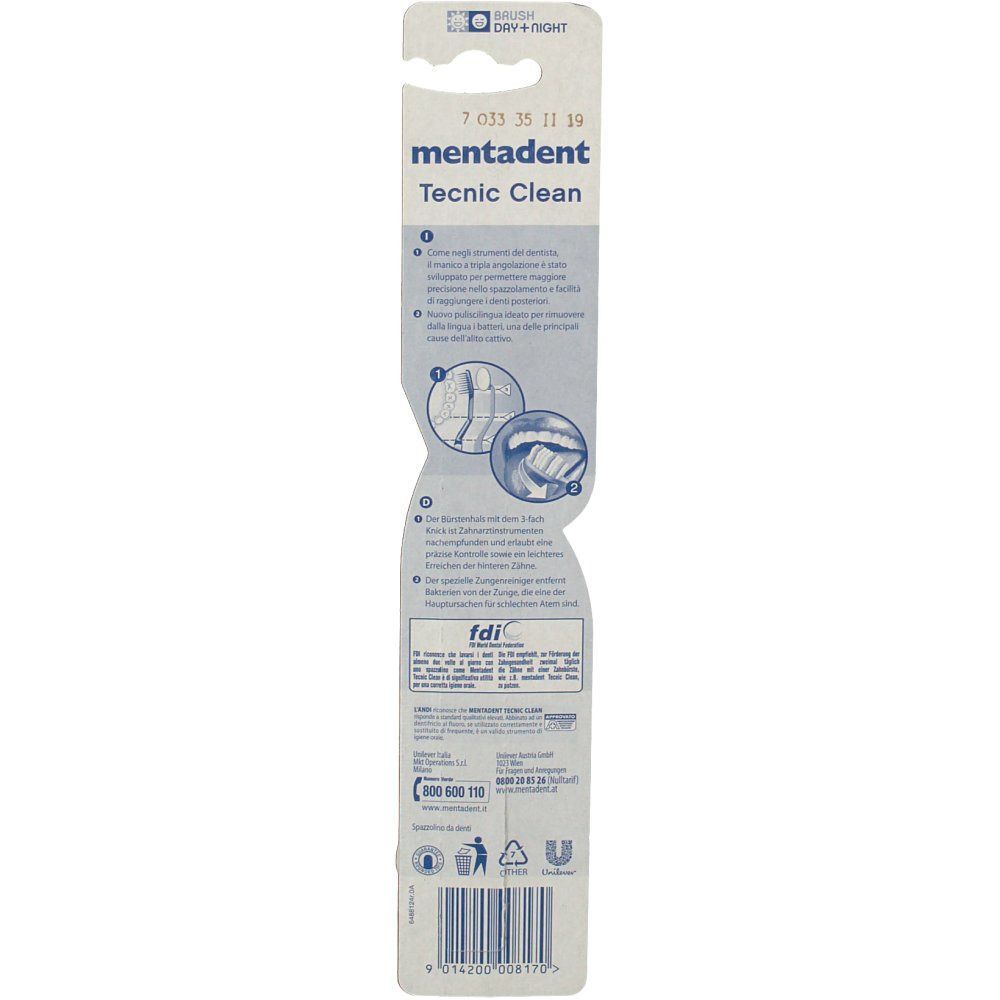 Mentadent Tecnic Clean Medium