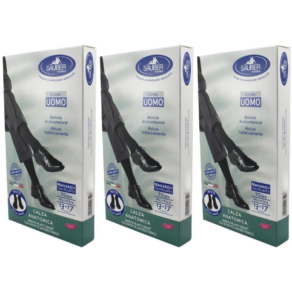 Sauber Uomo Q-Skin 70 Den Blu Tg S/M
